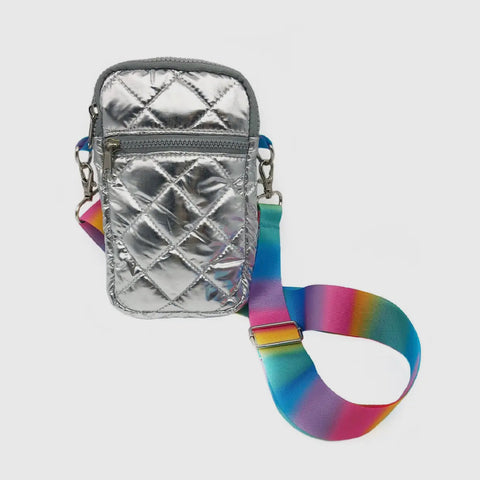 Accessories/Gifts - Silver Pastel Messenger Cross Body Bag