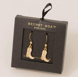 Jewelry - Secret Box Painted Cowboy Boot Earrings