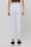 Pants- Cello Mid Rise Pull On Crop Skinny, White