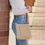 Accessories/Gifts - May Suede Crossbody Purse, 3 Color Optiond