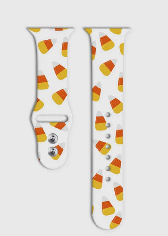 Accessories/Gifts - Silicone Apple Watch Band, Candy Corn