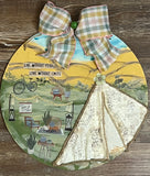 DIY Home Decor - “Live Without Fear” Camping themed Wall Art, 12” Round