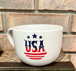 DIY Home Decor - American “USA Adventure Begins” Big Mouth Oversized Cup