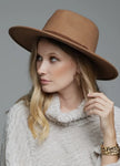 Accessories/Gifts - Braided Leather Trim, Wool Panama Hats, 2 Color Options