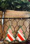 Jewelry - Wood Christmas Tree Earrings
