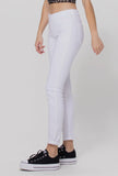 Pants- Cello Mid Rise Pull On Crop Skinny, White
