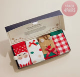 Accessories/Gifts - Santa Reindeer Christmas Gift Socks, 4 pairs