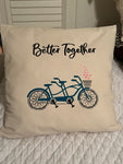 DIY Home Decor - Canvas Decorative Pillows, Snuggle/Better Together/Book Stack/LV Dupe