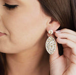 Jewelry - Leopard Football Earrings