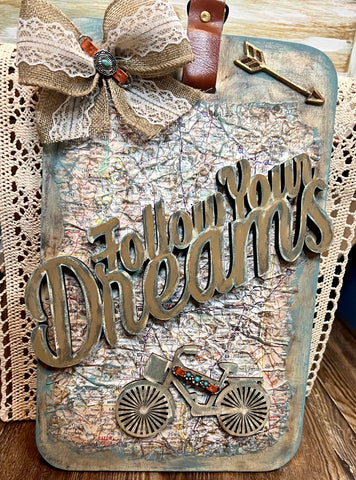 DIY Home Decor - “Follow Your Dreams” Wall Art, 13X9”