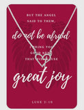 Jewelry - Heart Necklace with Great Joy Keepsake Card