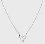Jewelry - Heart Necklace with Great Joy Keepsake Card