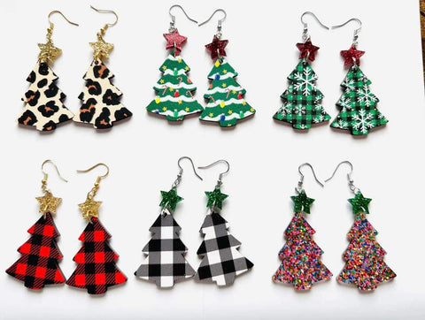 Jewelry - Christmas Tree Earrings