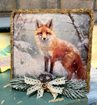 DIY Home Decor - Winter Fox Print Stand Alone Frame Art