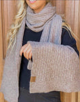Accessories/Gifts - Solid Honey Comb Patterned Oblong C.C Scarf