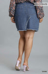 Pants - Umgee, Highwaisted Denim Skirt, Plus Size