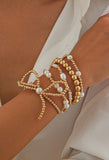 Jewelry - Valentine Bow Knot Pearl Beaded Bracelet Set