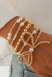 Jewelry - Valentine Bow Knot Pearl Beaded Bracelet Set