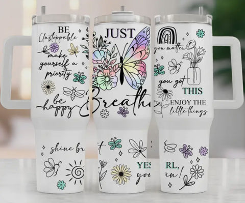 Accessories/Gifts - Just Breathe 40oz Tumbler
