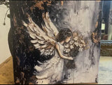 Accessories/Gifts - Christian Home Decor Canvas Art Print, Angel Painting Wall