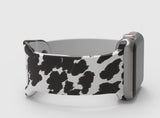 Accessories/Gifts - Silicone Apple Watch Band, Cow Print