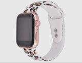 Accessories/Gifts - Silicone Apple Watch Band, Cheetah Pattern
