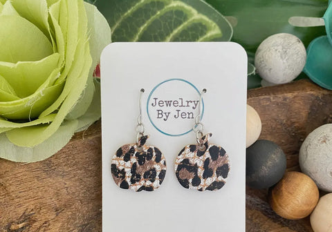 Jewelry - Mini Pumpkin Earrings: Baby Cheetah