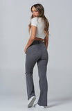 Pants - High Waist Boot Cut Flare Extreme Stretch Gray Jeans, Also Plus Size