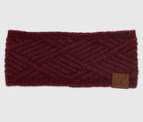 Accessories/Gifts - Riley Fashion Headband With Criss Cross Pattern For Women, Berry, Light Grey, Or Rose